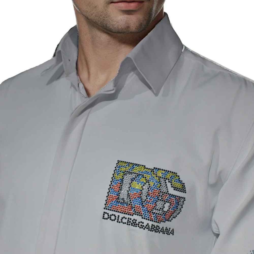 Dolce & Gabbana White Premium Quality Designer Shirt-2