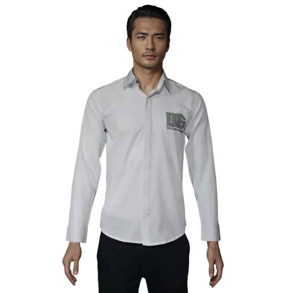 Dolce & Gabbana White Premium Quality Designer Shirt-5