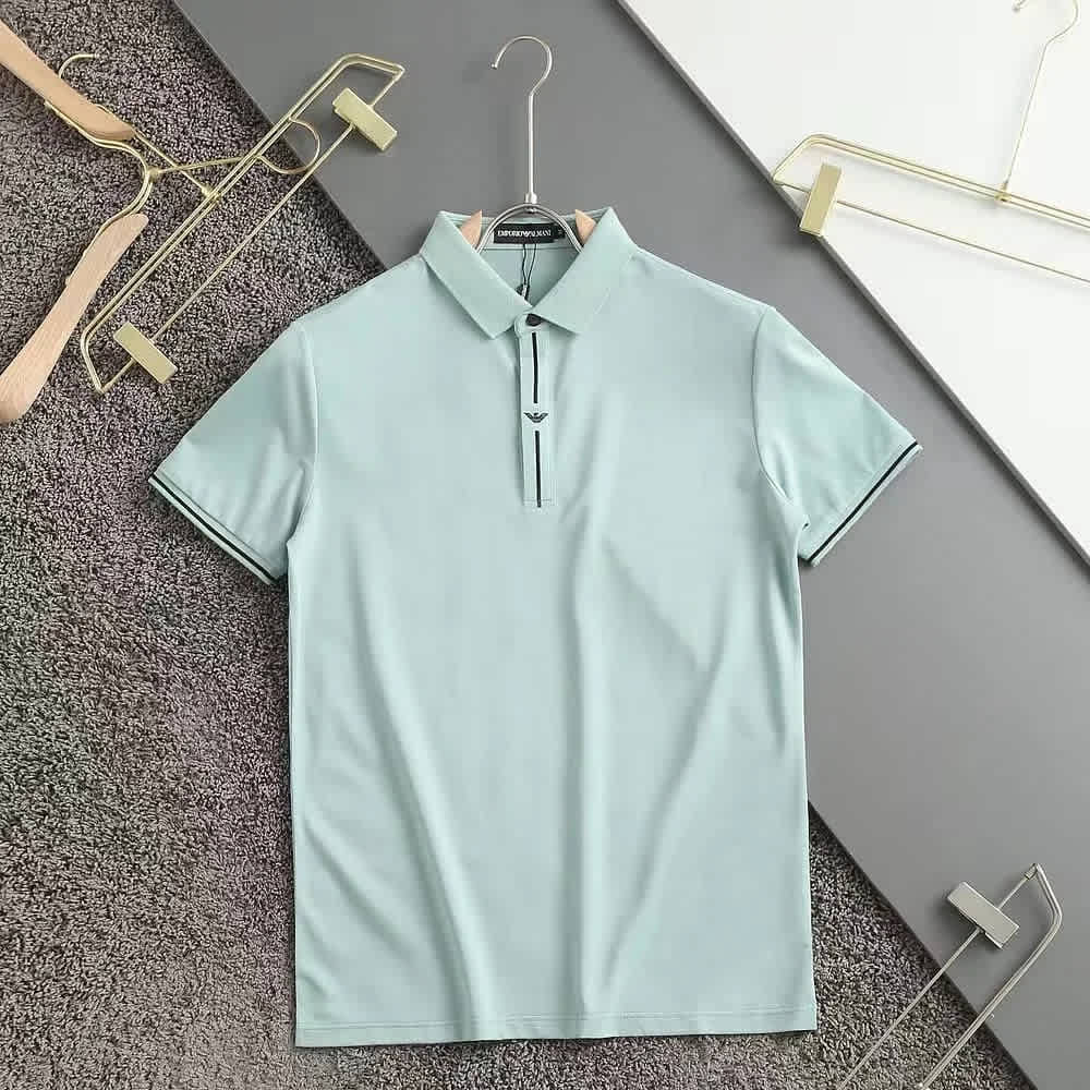 Emporio Armani Green Premium Quality Polo Tees-thumb-0