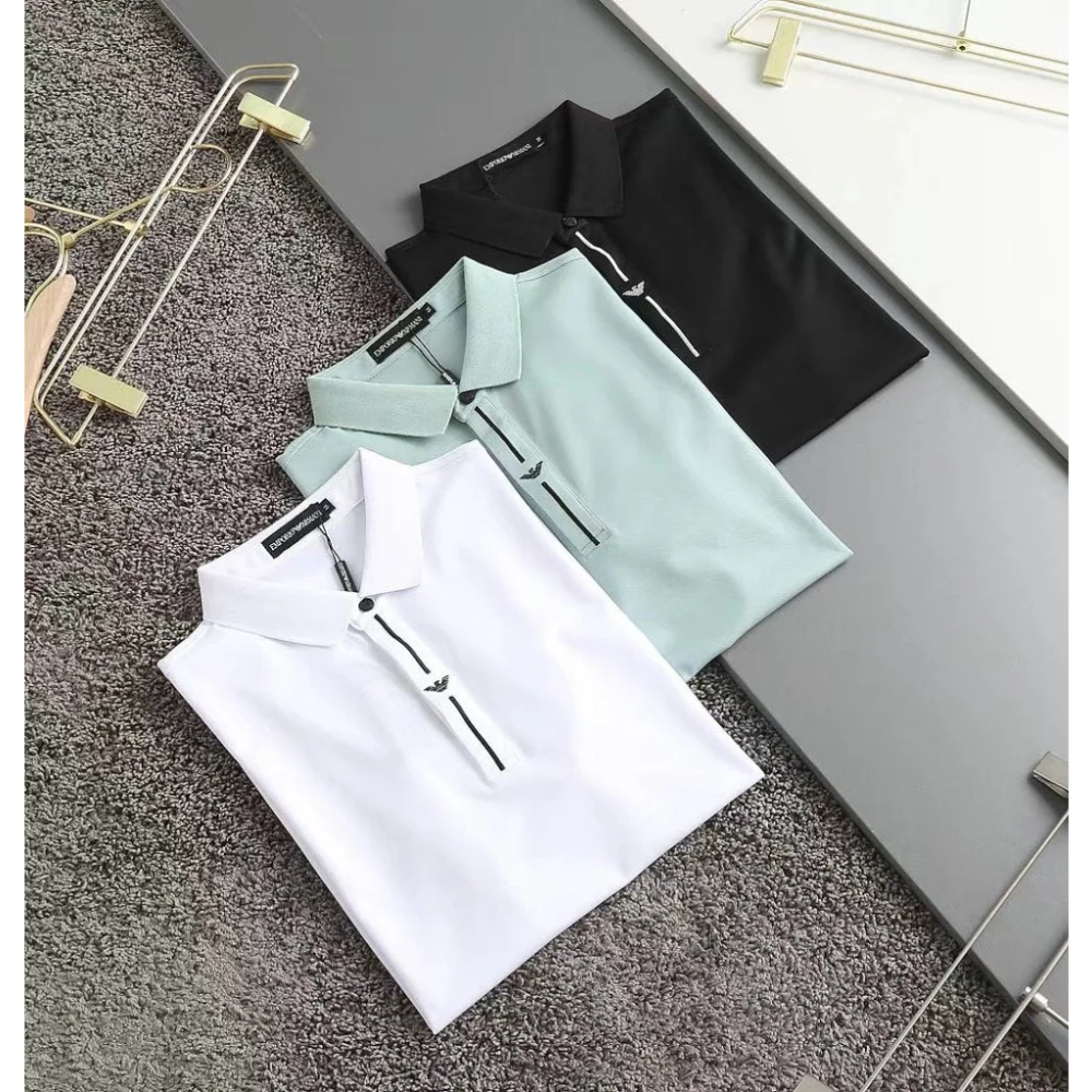 Emporio Armani Green Premium Quality Polo Tees-thumb-1