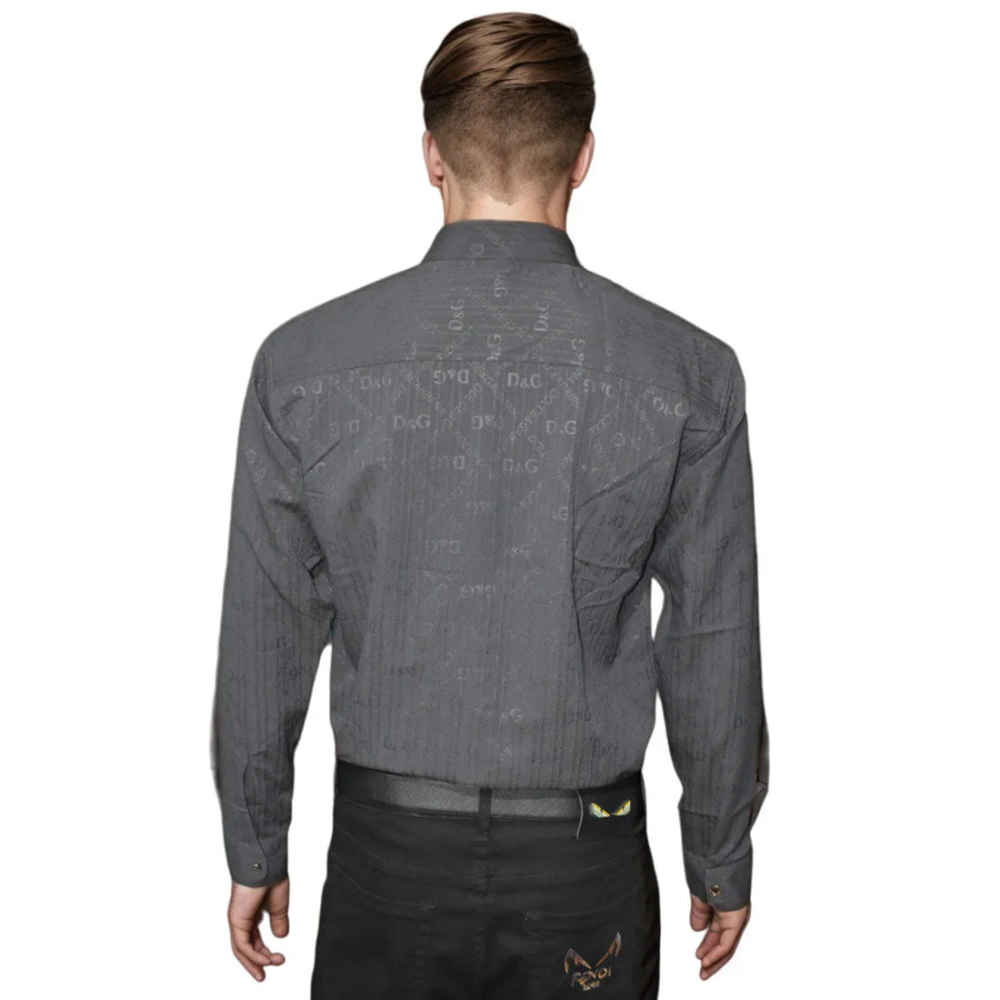 Dolce & Gabbana Grey Premium Quality Designer Shirt-thumb-1