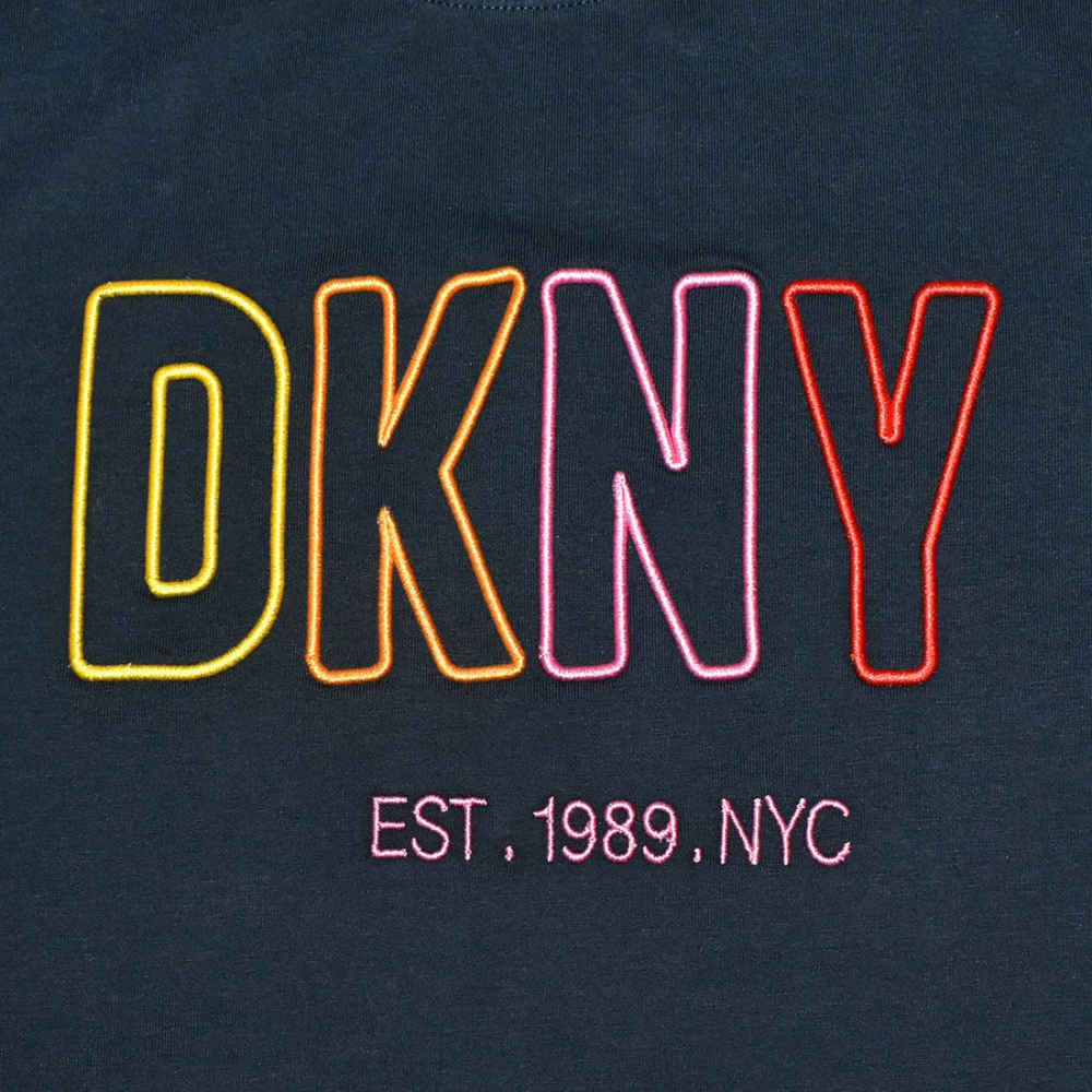 DKNY Dark Blue Premium Quality Women T-shirt-thumb-3