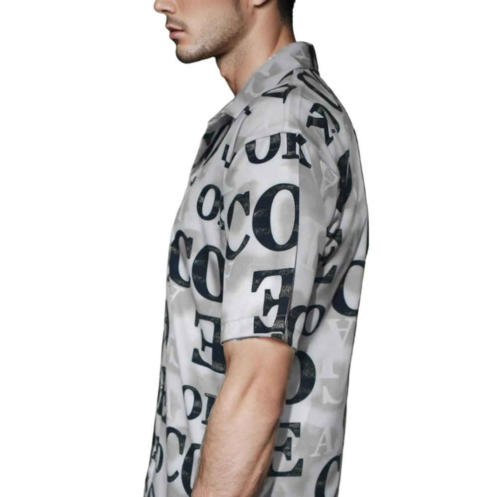 Dolce & Gabbana White Premium Quality Half-Sleeve Shirt-3