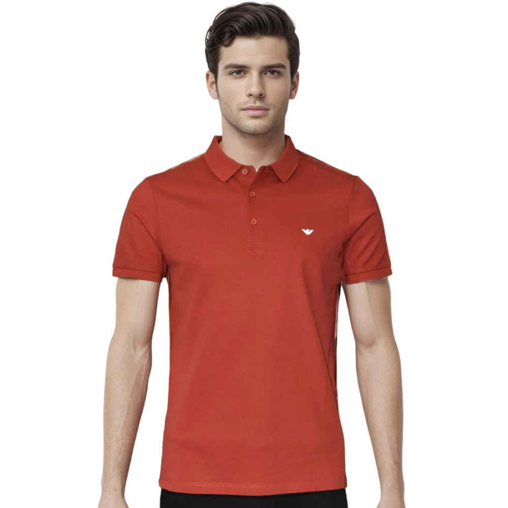 Emporio Armani Red Premium Quality T-shirt-thumb-0