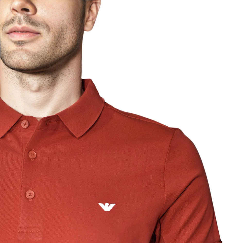 Emporio Armani Red Premium Quality T-shirt-thumb-4