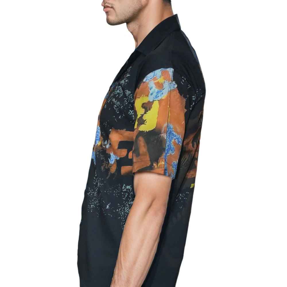 Fendi Tarboro Printed Premium Quality Half Sleeve Shirt-3