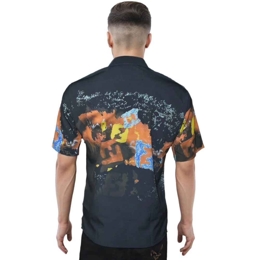 Fendi Tarboro Printed Premium Quality Half Sleeve Shirt-1