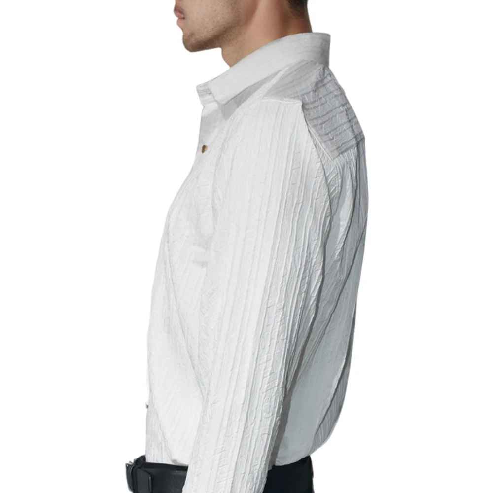 Fendi White Premium Quality Long Sleeve Designer Shirt-2