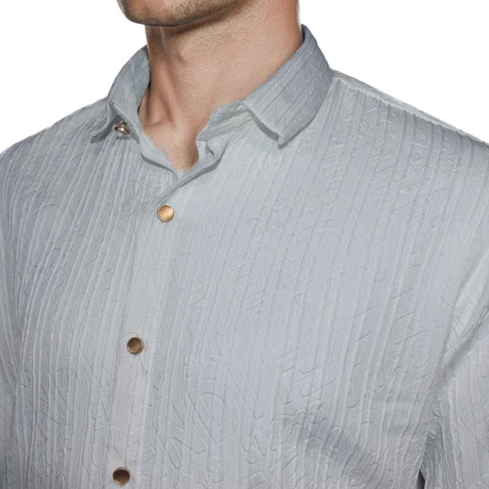 Fendi White Premium Quality Long Sleeve Designer Shirt-3