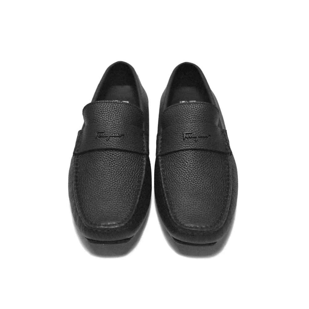Ferragamo Black Premium Quality Loafers-3