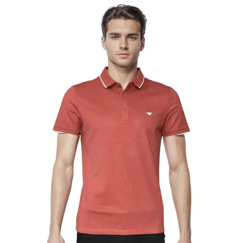 Emporio Armani Red Premium Quality Polo T-shirt-thumb-0