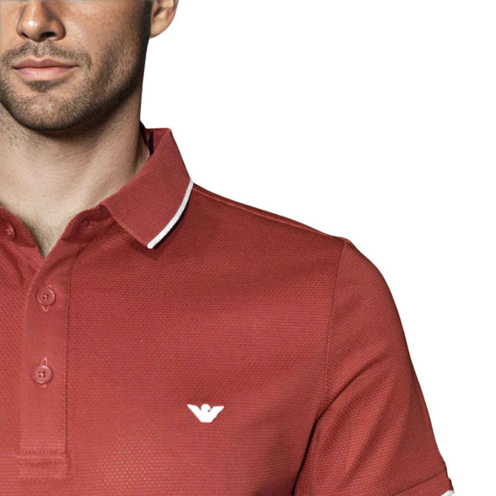 Emporio Armani Red Premium Quality Polo T-shirt-thumb-4