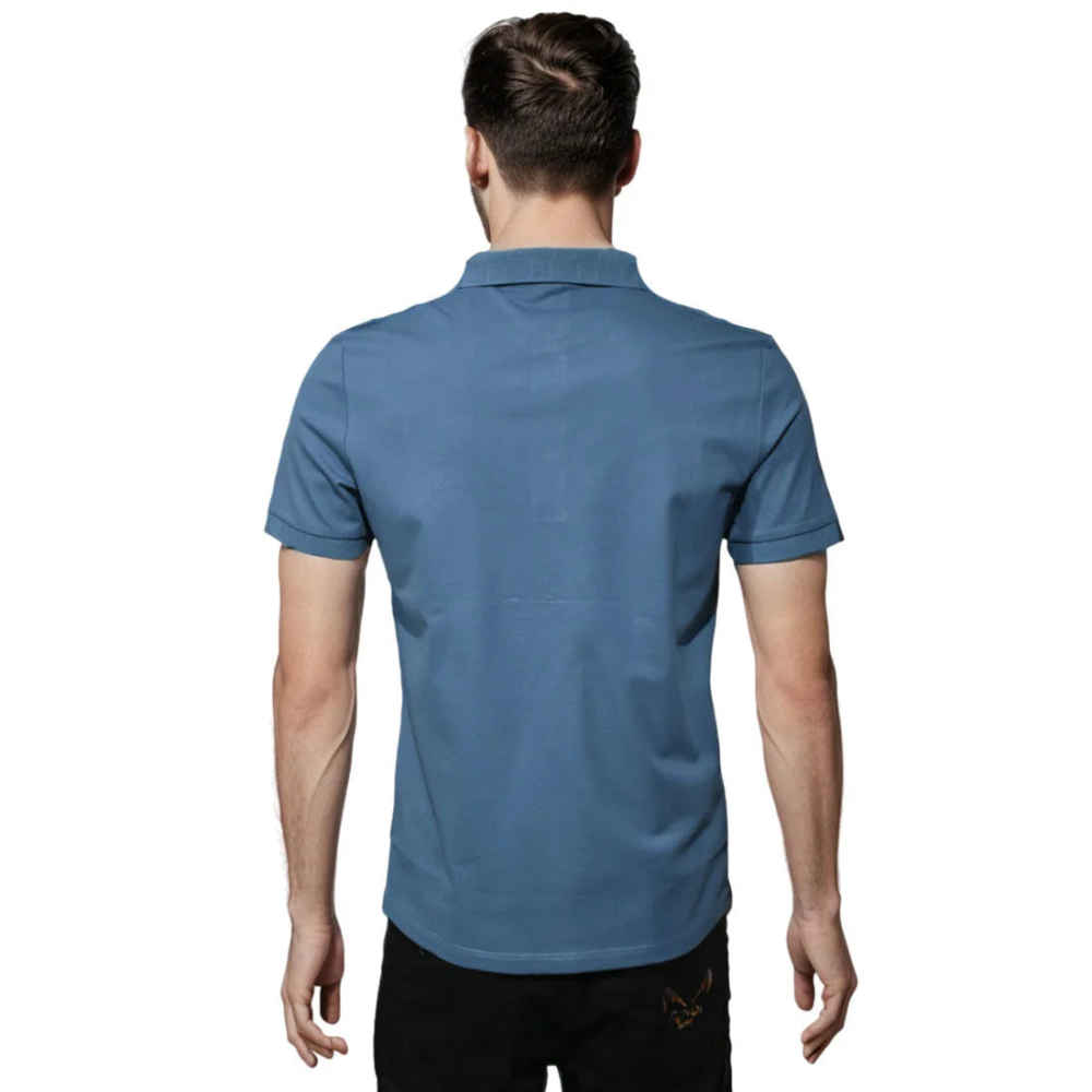 Fendi Embossed logo Blue Premium Quality T-shirt-1