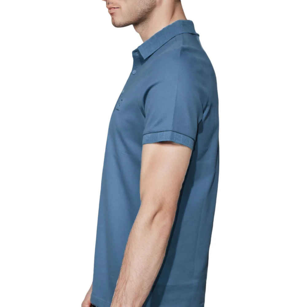 Fendi Embossed logo Blue Premium Quality T-shirt-3