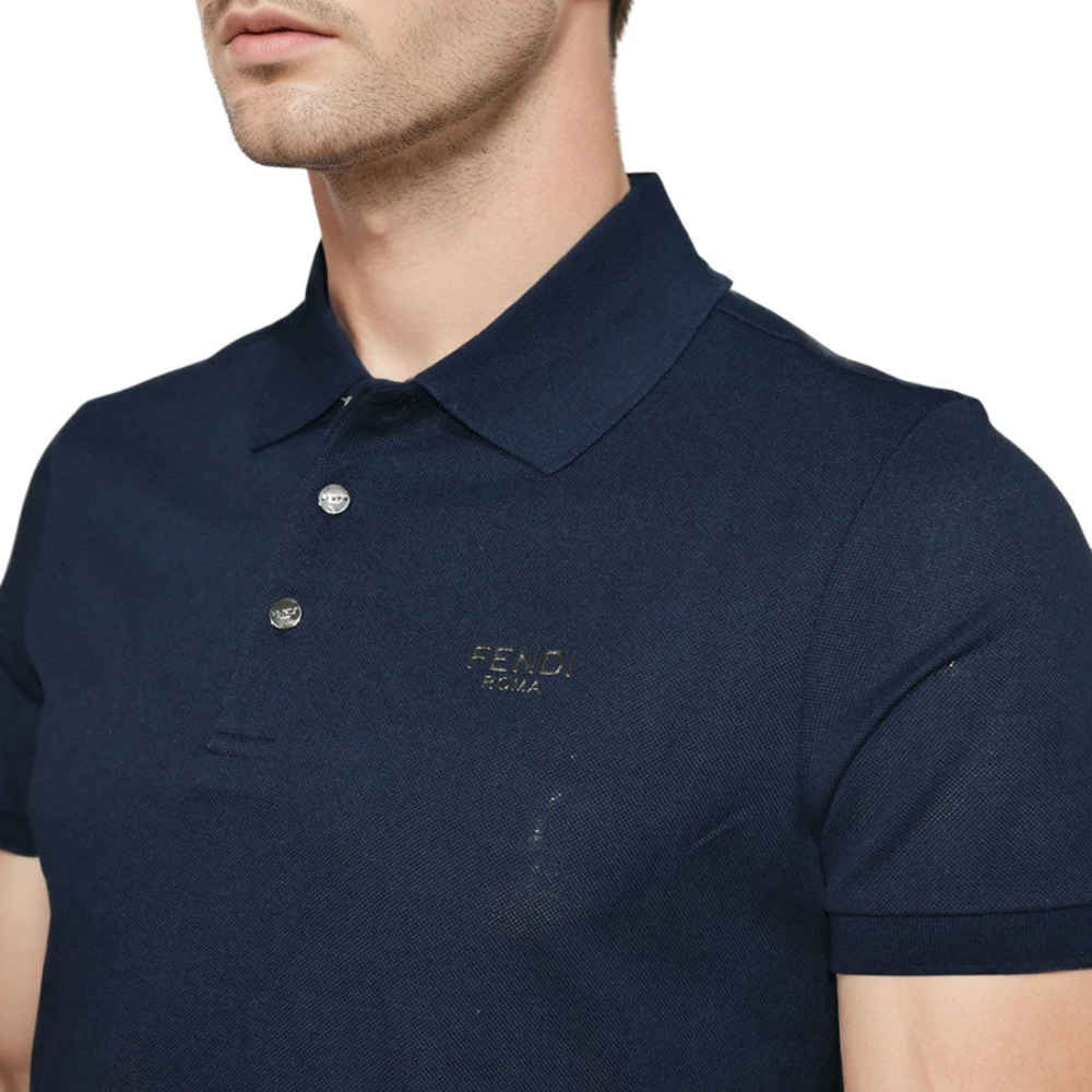 Fendi Navy Blue Premium Quality T-shirt-2
