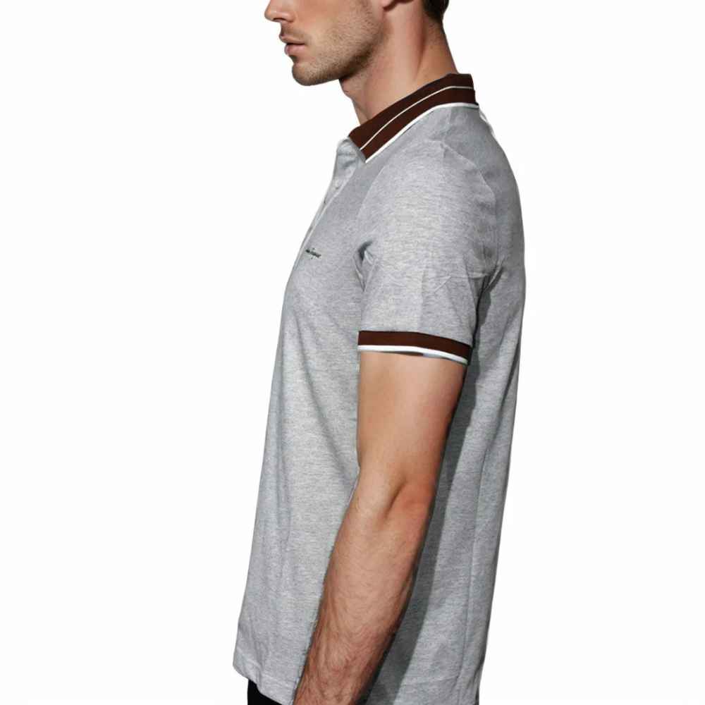 Salvatore Ferragamo Embroidered logo Grey T-shirt-3
