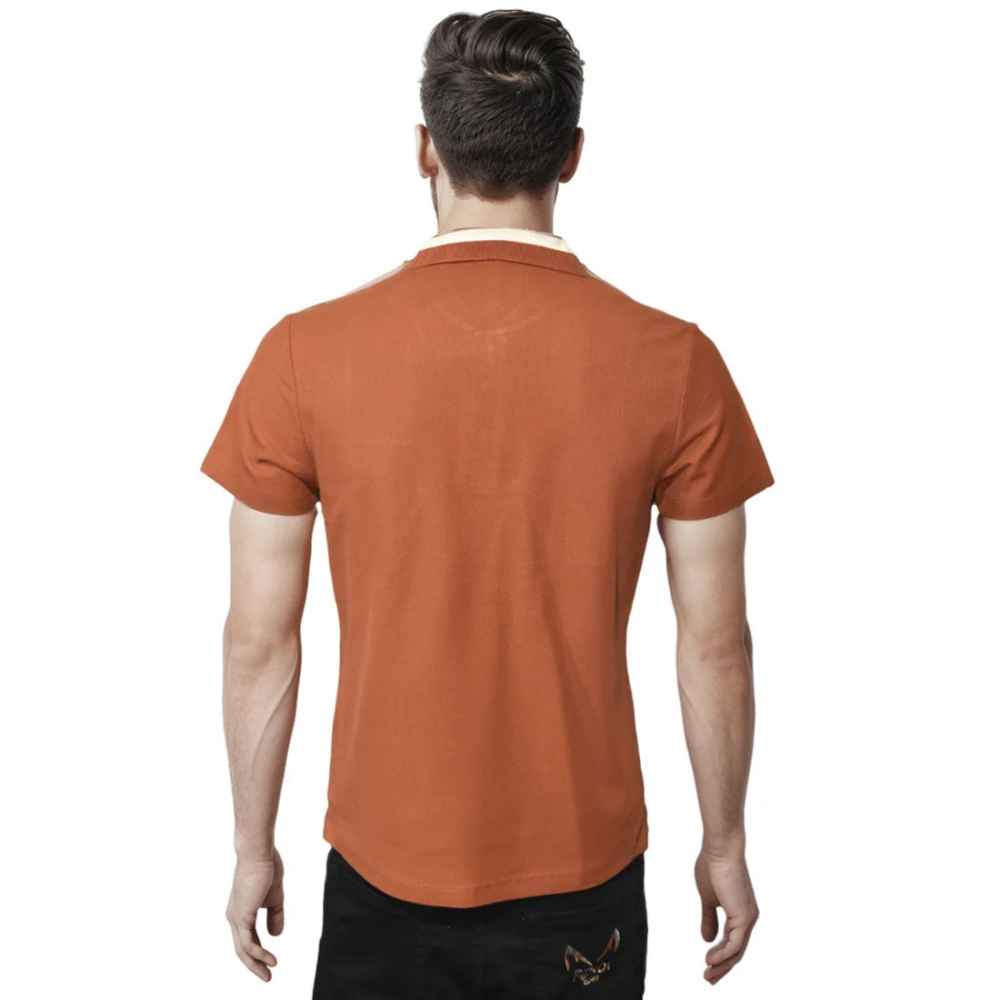 Salvatore Ferragamo Embroidered logo Brown Polo T-shirt-thumb-1