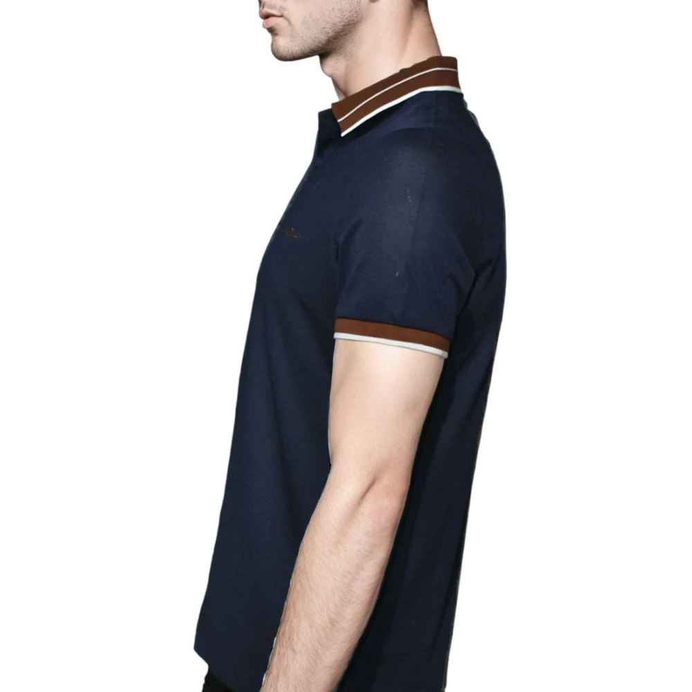 Salvatore Ferragamo Embroidered logo Navy Blue T-shirt-thumb-3