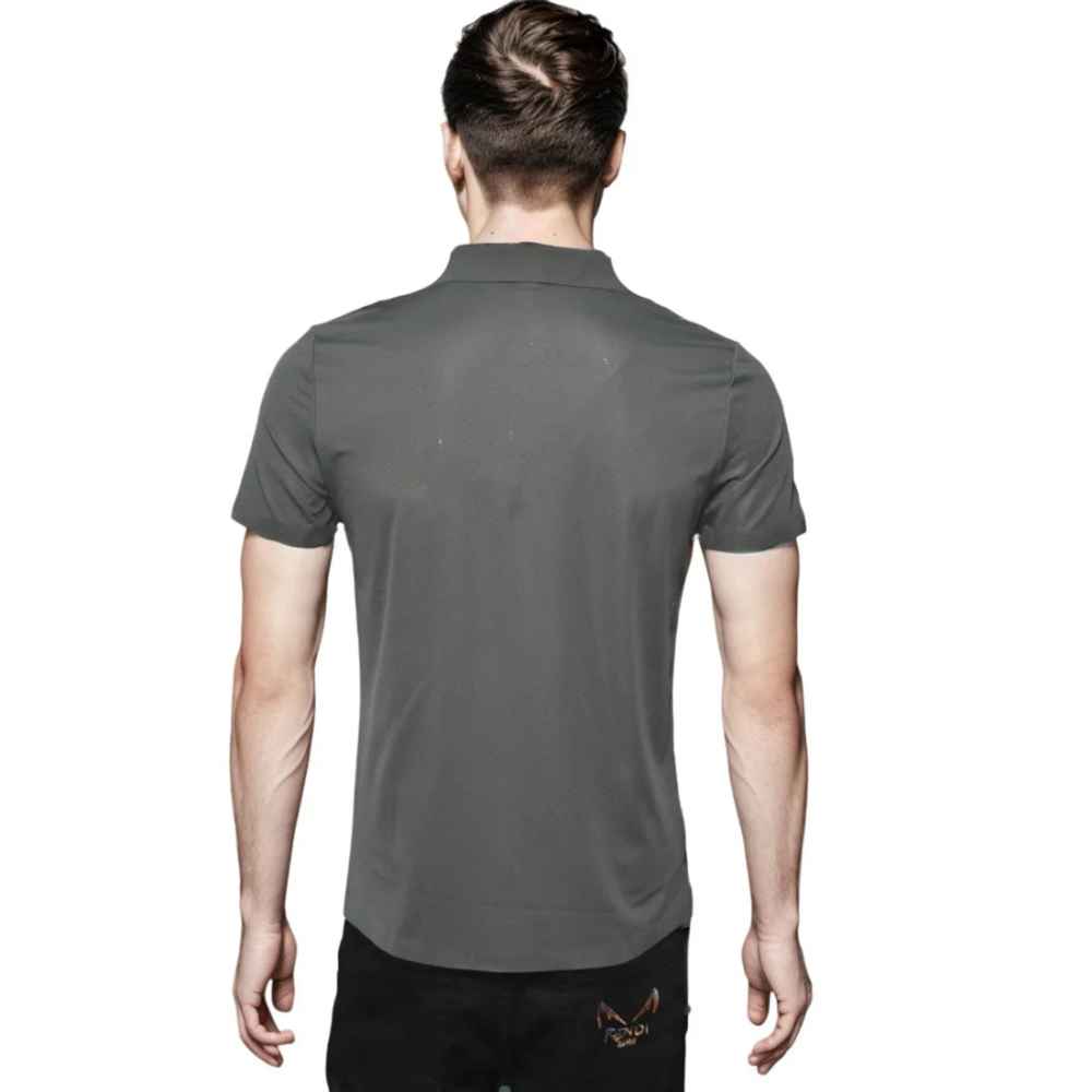 Prada Dark Green Premium Regular Fit Polo T-shirt-1