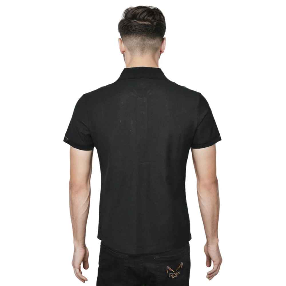 Dior Bee Embroidered Black Premium Polo T-shirt-thumb-1