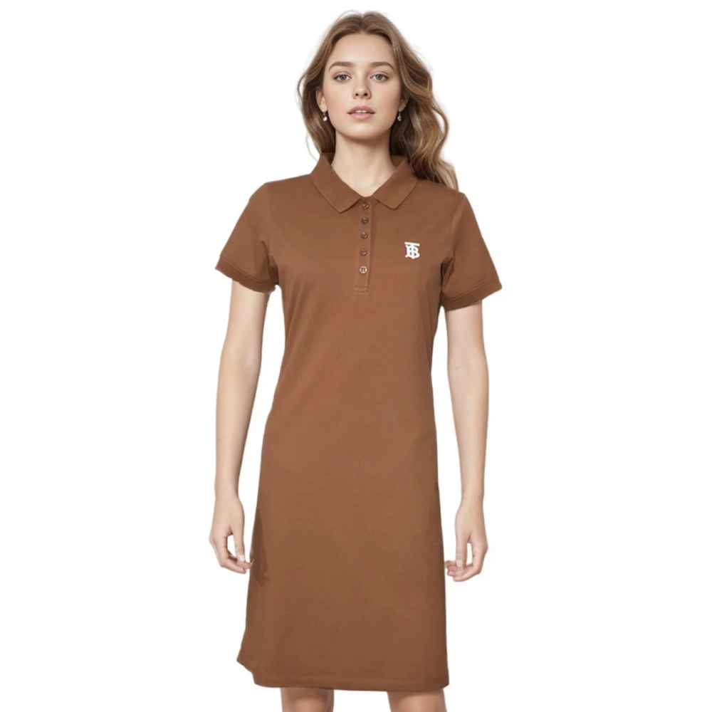 Burberry Brown Premium Quality Dress-thumb-1