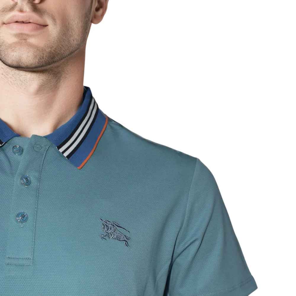 Burberry Blue Premium Quality T-shirt-4