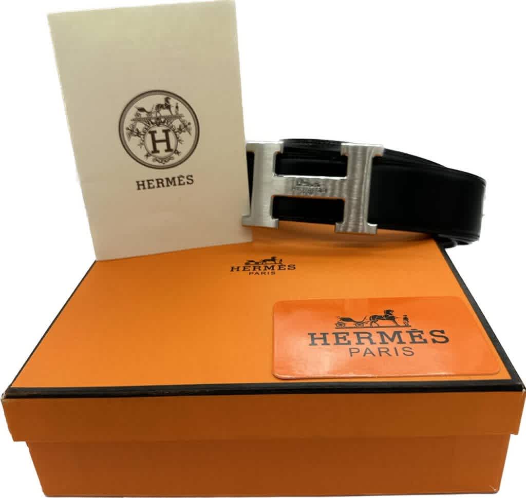 Hermes Black Premium Quality Belt-1