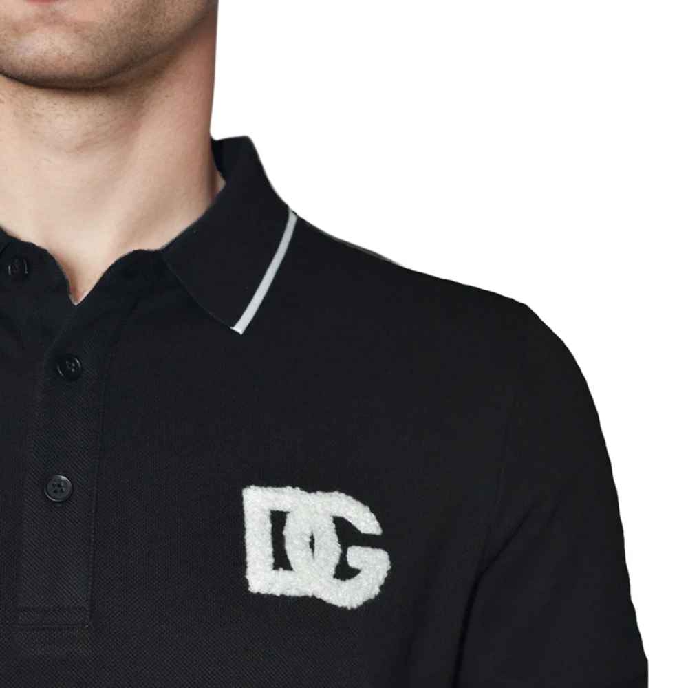 Dolce & Gabbana Embroidery logo Black Premium T-shirt-3