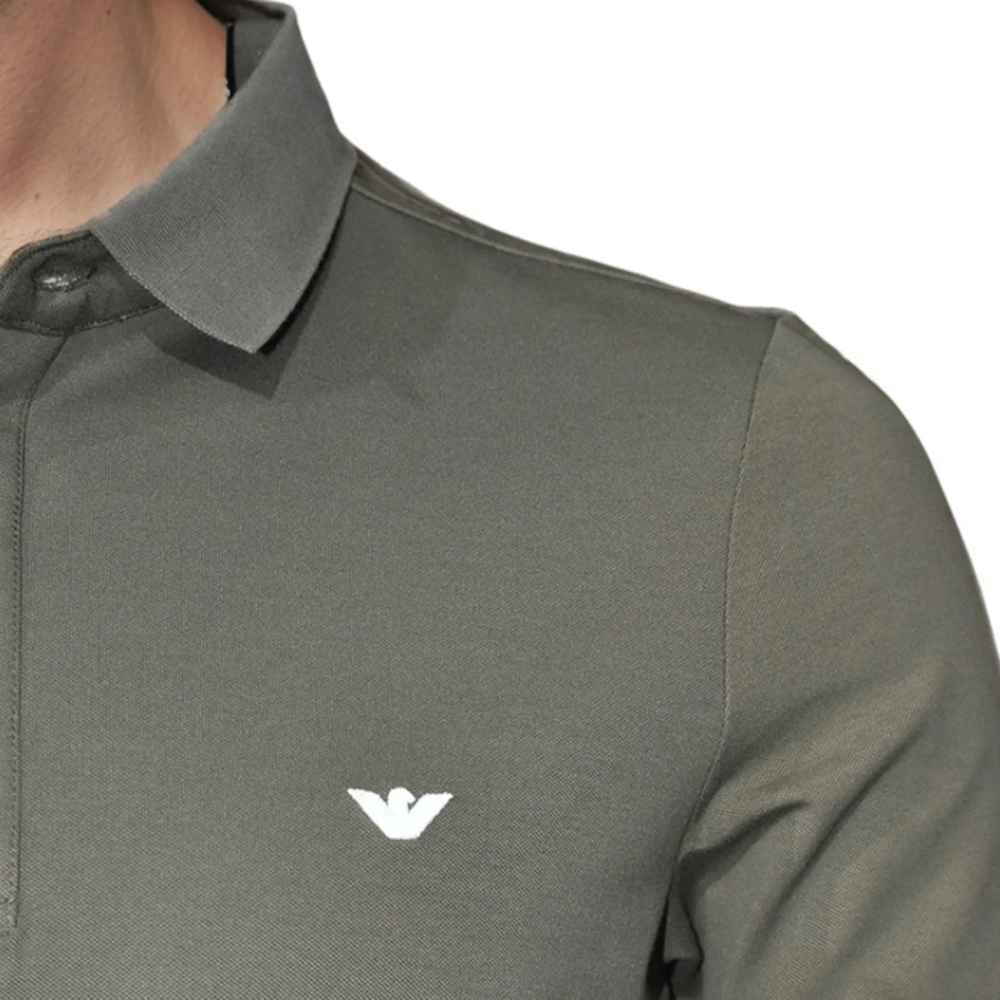 Emporio Armani Embossed logo Green Premium T-shirt-thumb-4