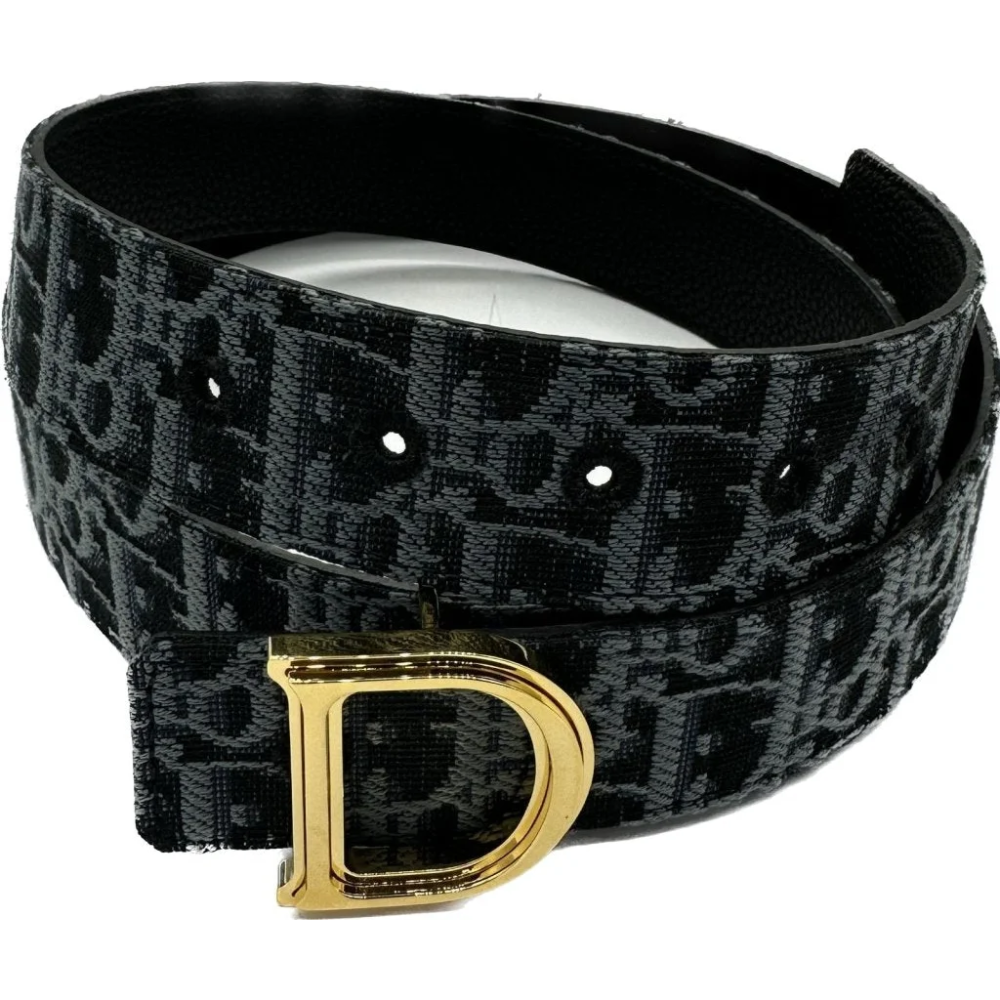 Dior Black & Grey Premium Quality Belt-thumb-0