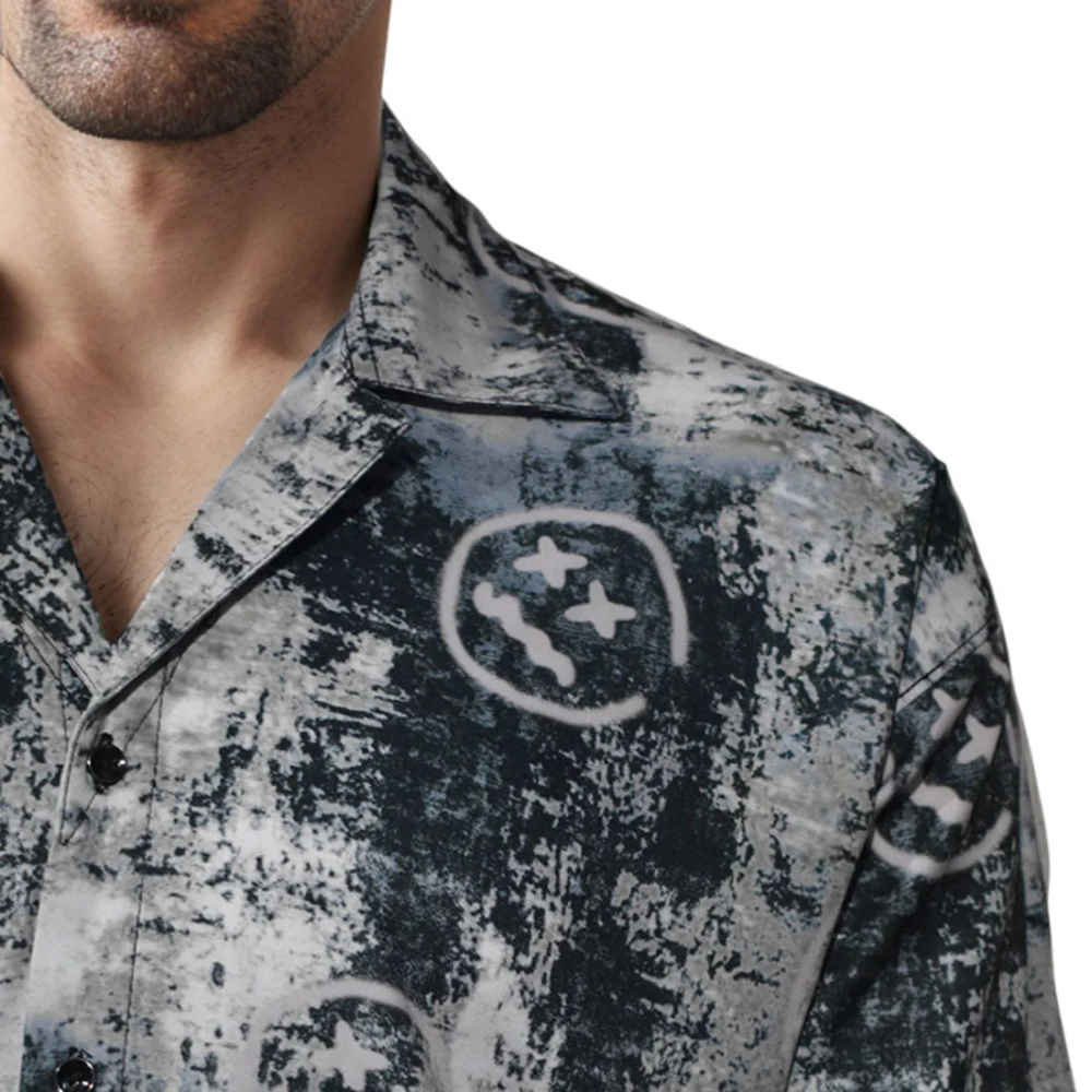 Moschino Black & White Premium Quality Designer Shirt-thumb-4