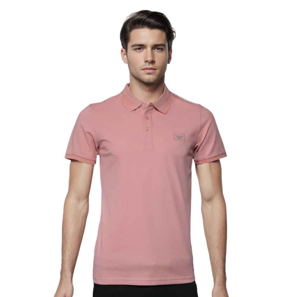 Emporio Armani Pink Premium Quality Short Sleeve T-shirt-thumb-0