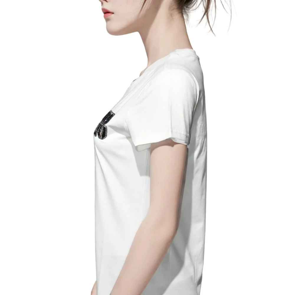 Miu Miu White Premium Quality Women T-shirt-2