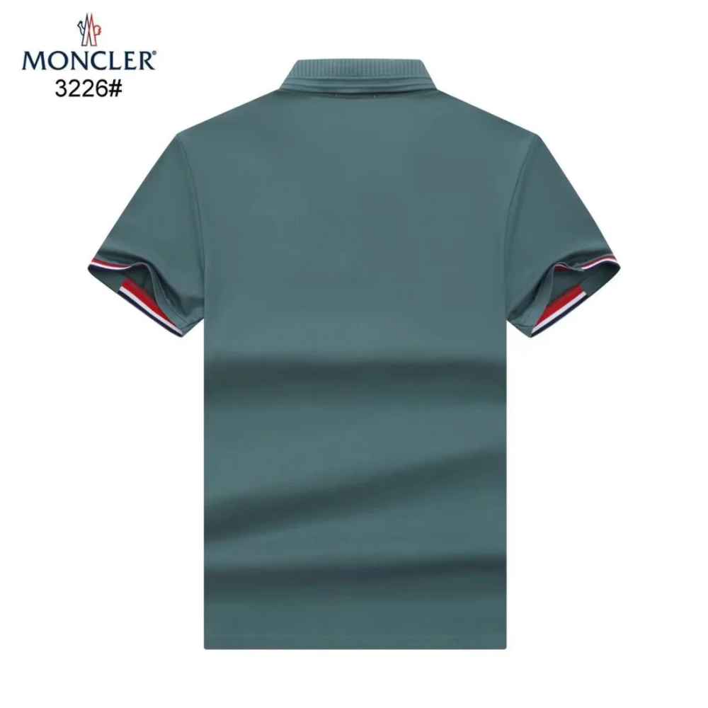 Moncler Embroidered logo Teal Green Premium T-shirt-7