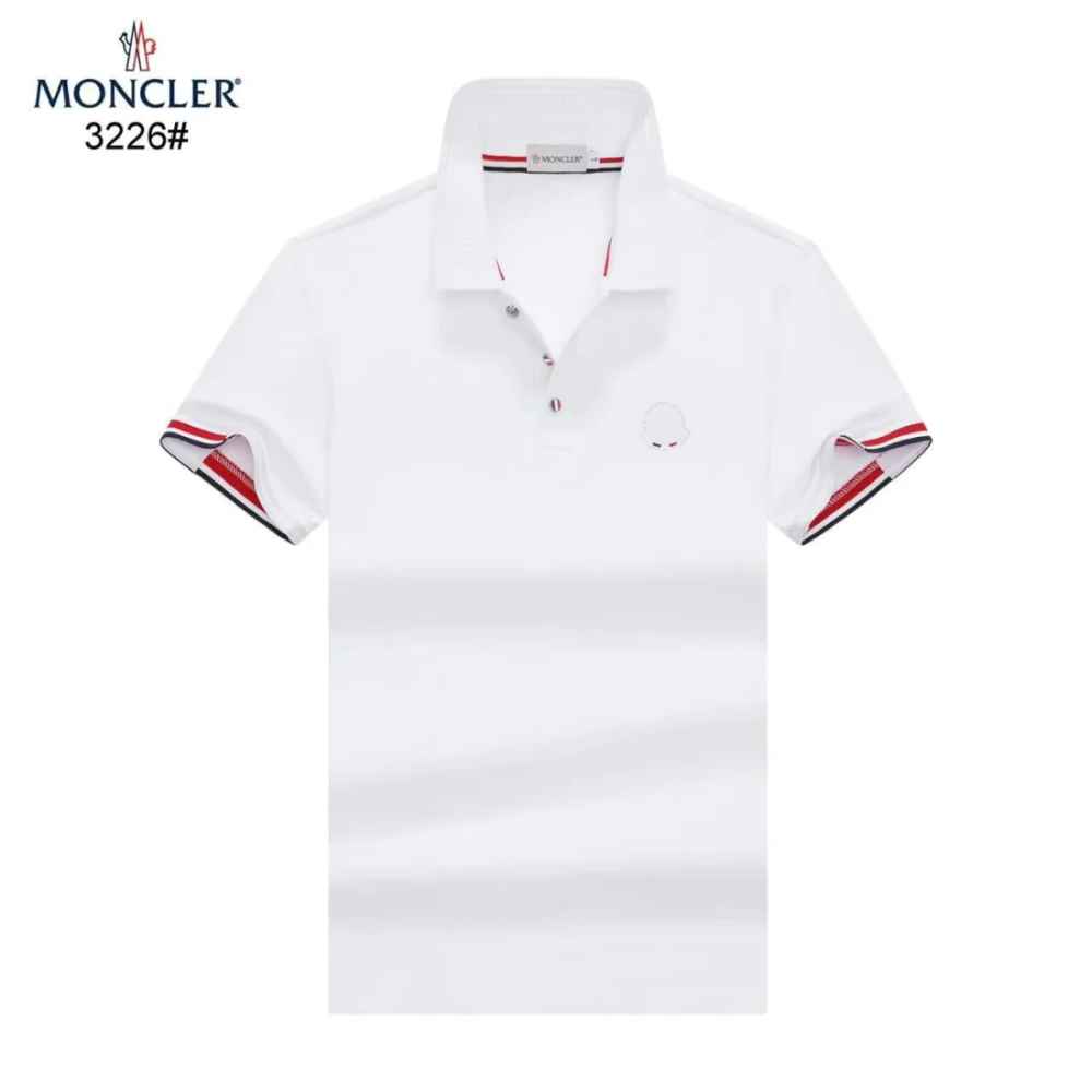 Moncler Embroidered logo White Premium T-shirt-6