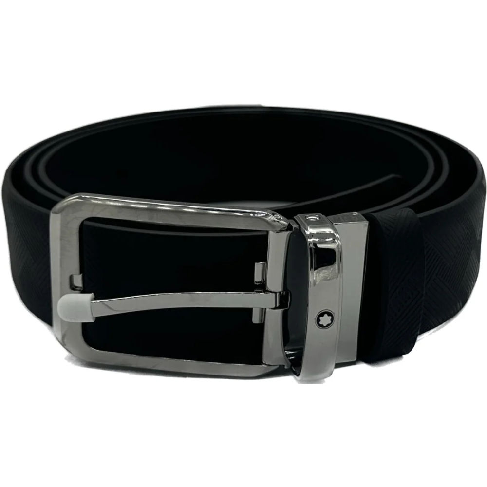 Mont Blanc Black Premium Quality Belt-2