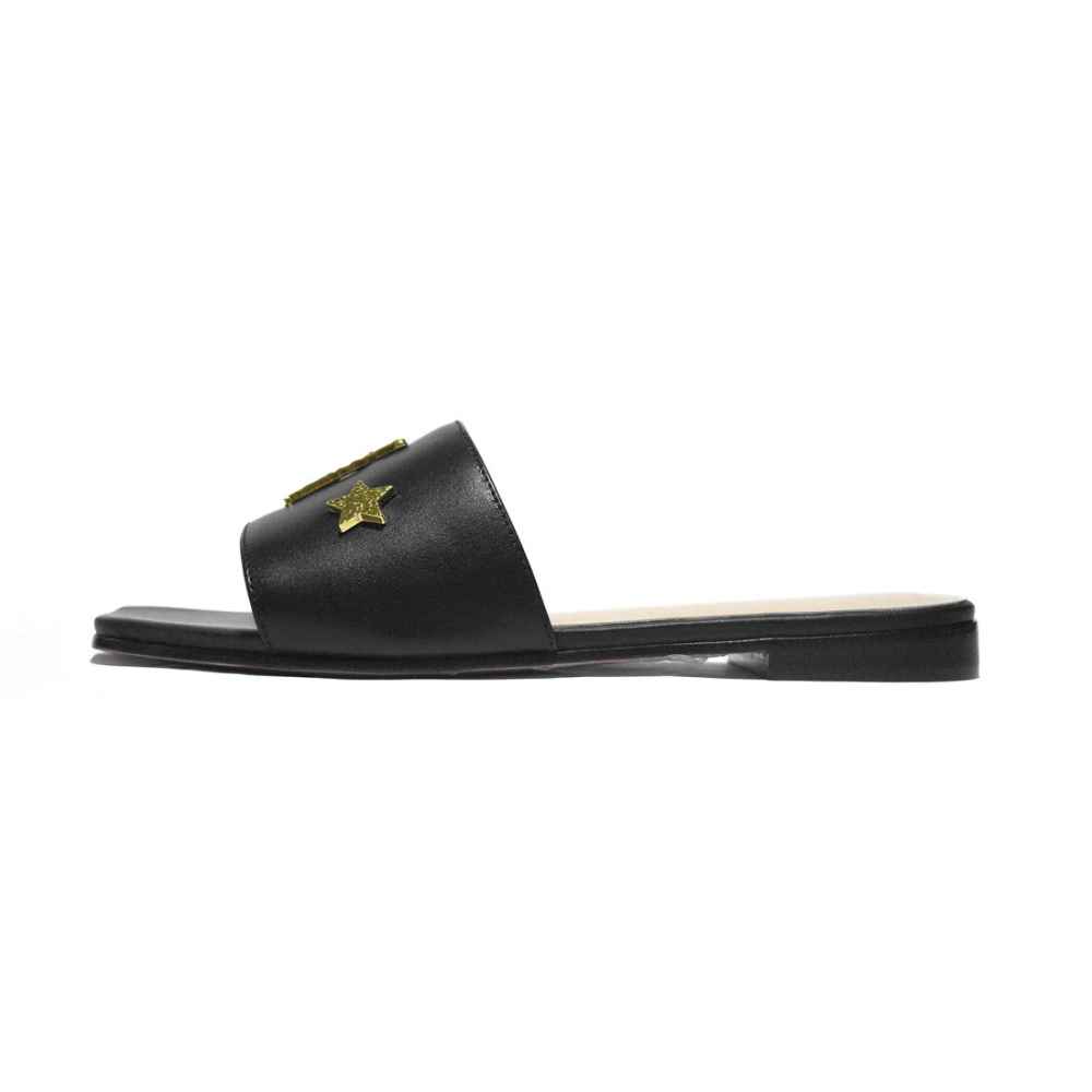 Gucci Black Premium Women's Flat Sandals-1