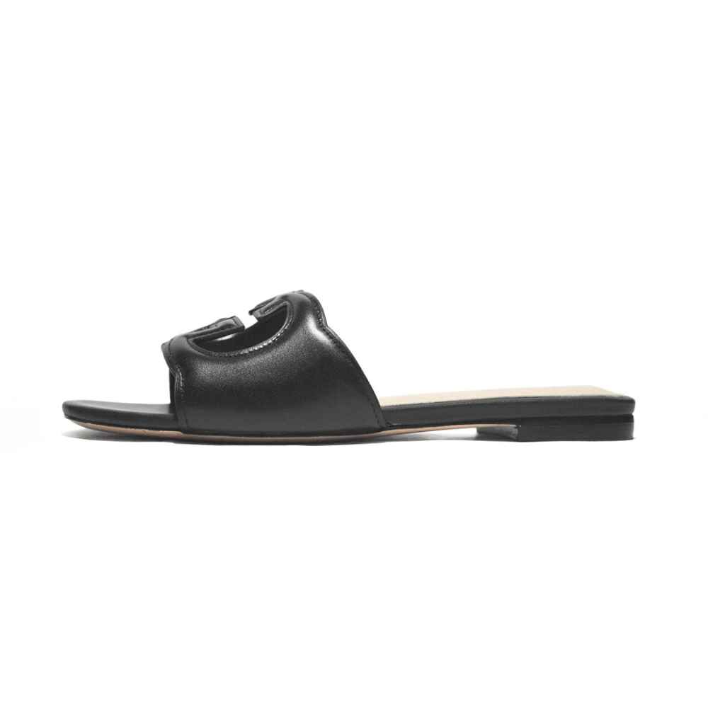 Gucci Black Premium Quality Women's Flat Sandals-1