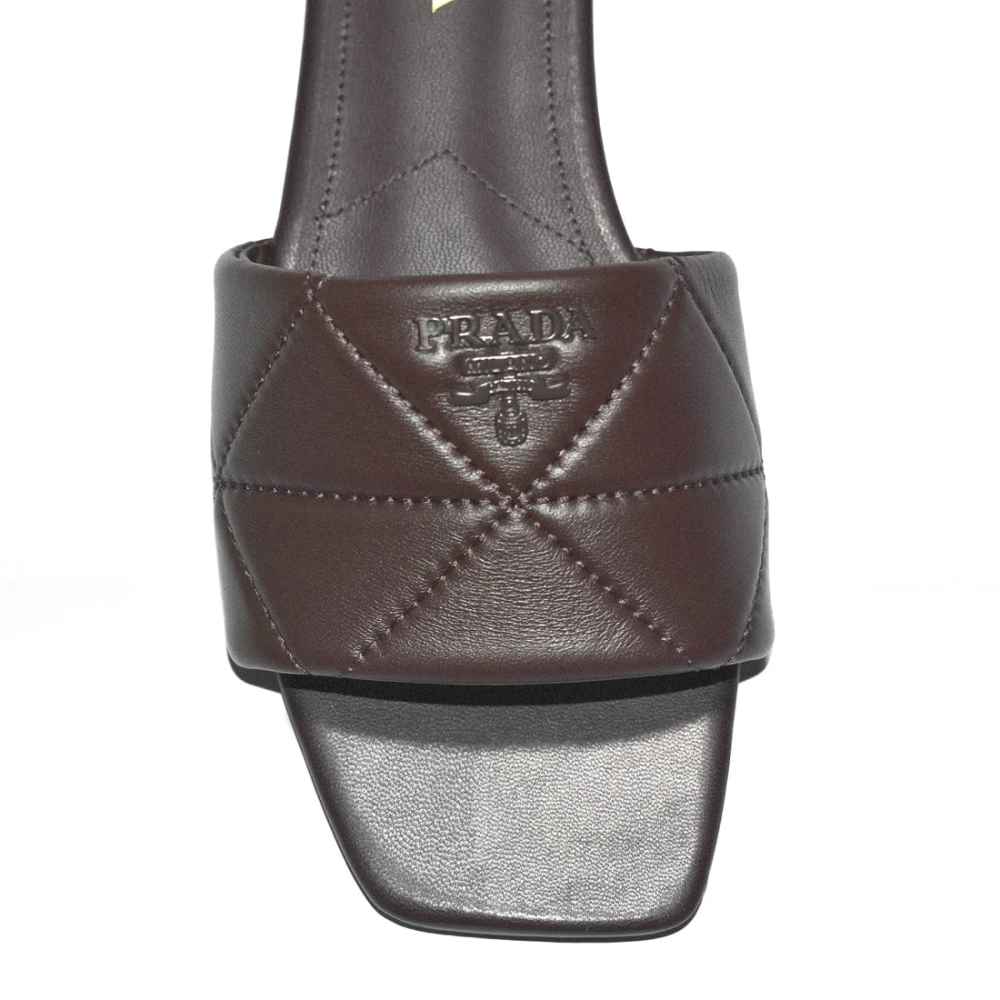 Prada Brown Premium Quality Women's Flat Sandals-thumb-3
