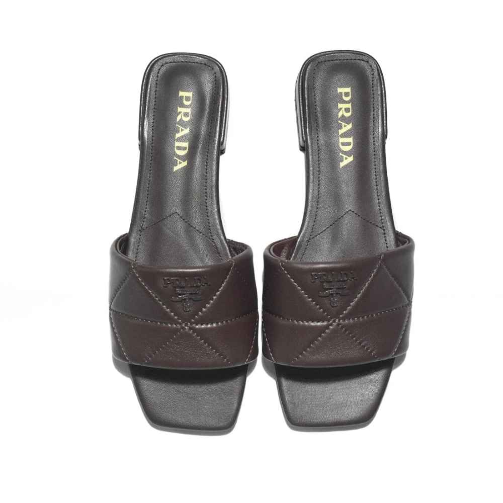 Prada Brown Premium Quality Women's Flat Sandals-thumb-5