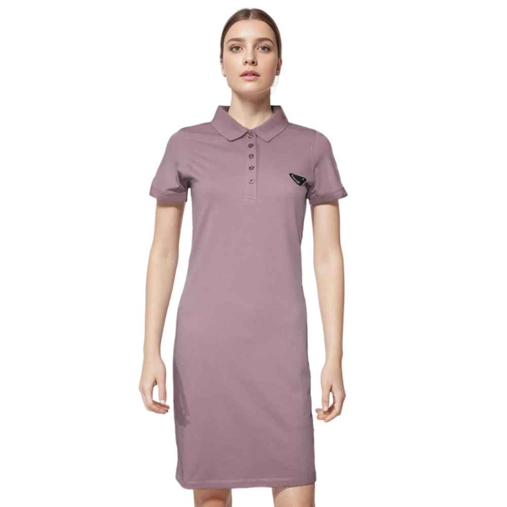 Prada Re-Nylon Logo Purple Premium Dress-1