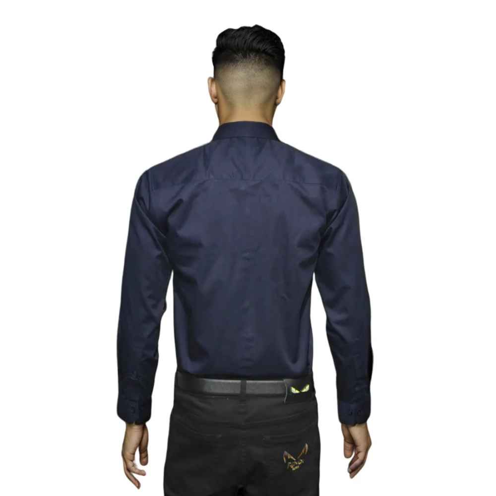 Armani Exchange Printed Navy Blue Premium Quality Men's Shirt-1