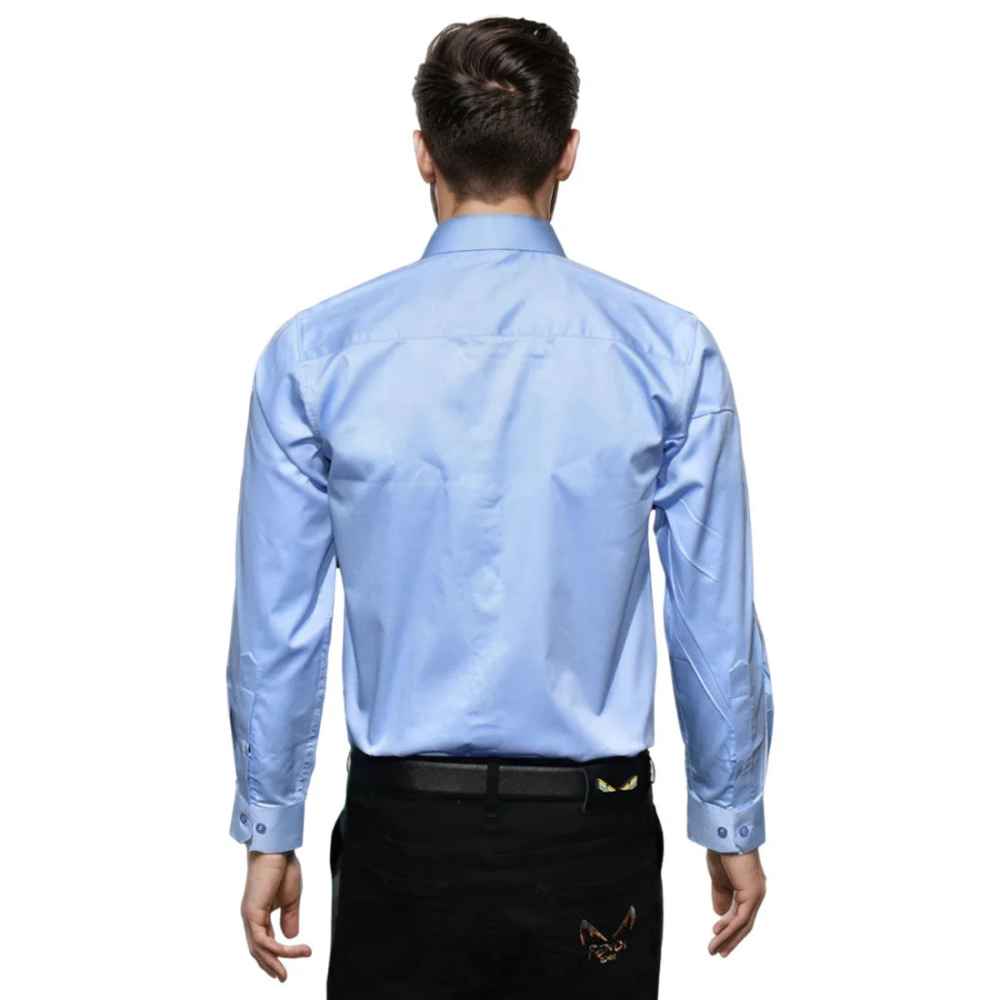 Armani Exchange Sky Blue Premium Quality Full Sleeve Shirt-thumb-1