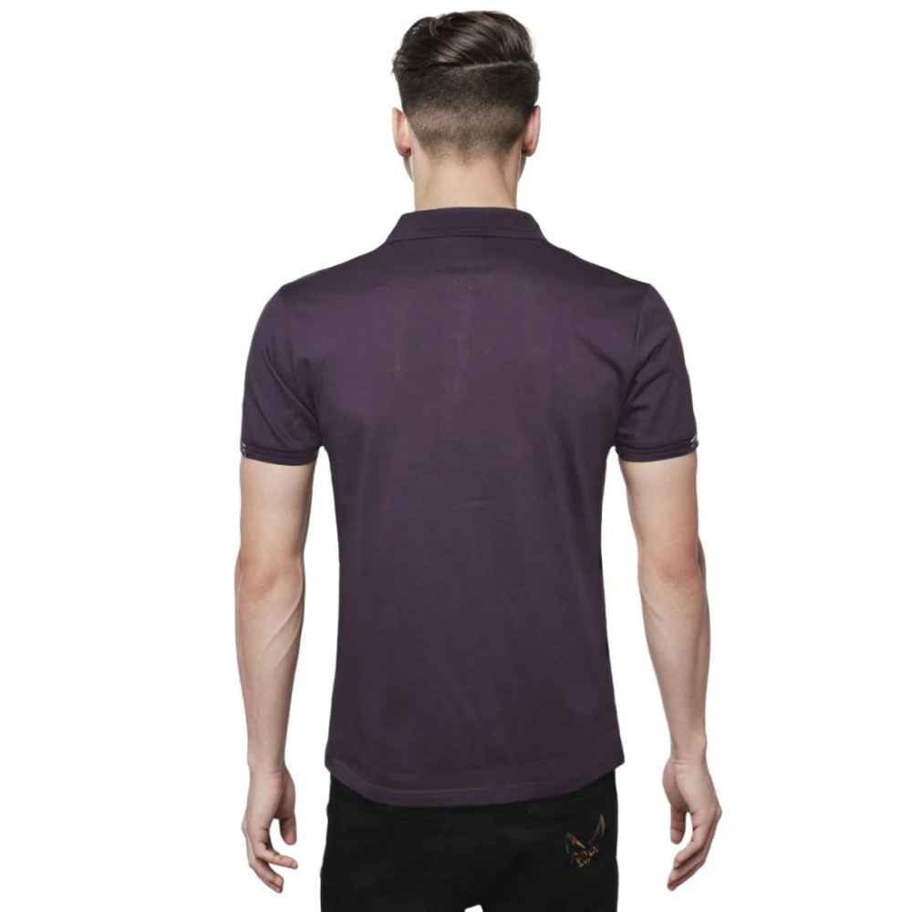 Boss Dark Purple Premium Quality Half Sleeve T-shirt-1