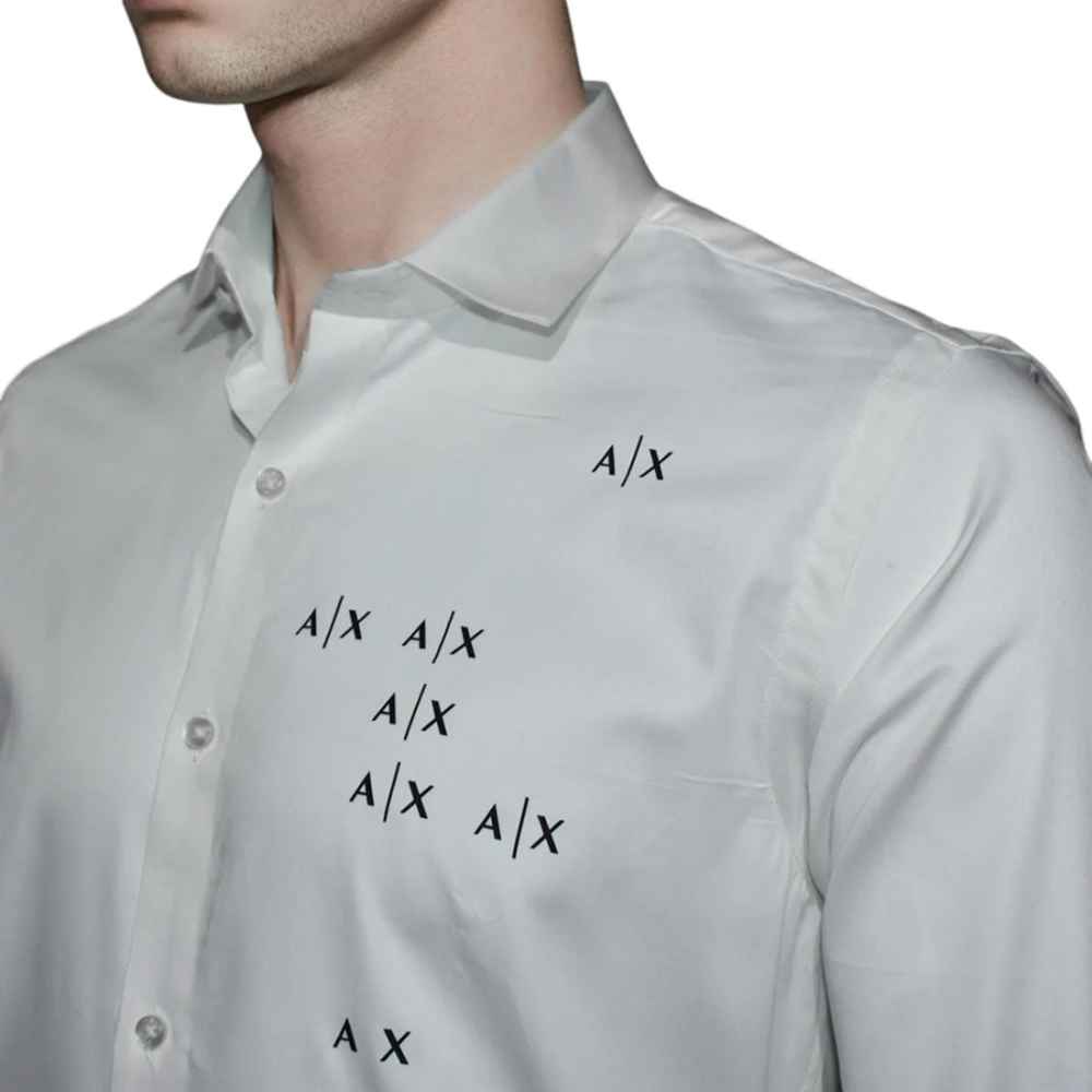 Armani Exchange White Premium Quality Men's Shirt-2