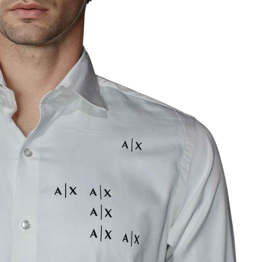 Armani Exchange White Premium Quality Men's Shirt-4