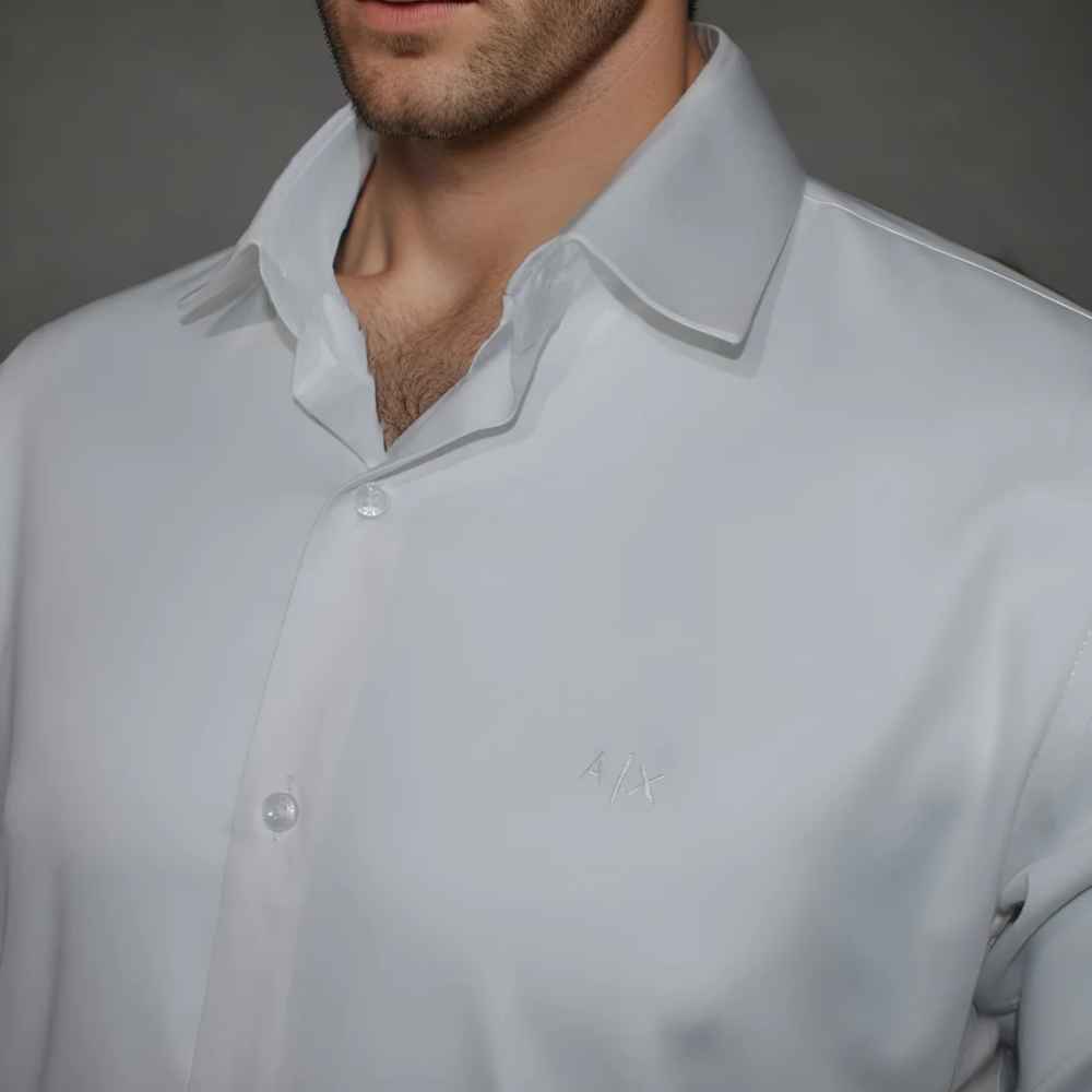 Armani Exchange White Premium Quality Shirt-thumb-2