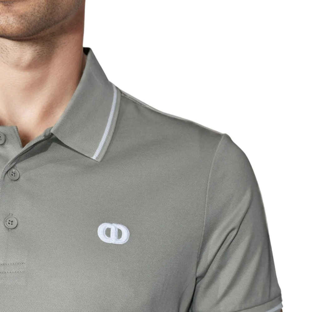 Dior Logo Print Olive Grey Premium Quality T-shirt-4