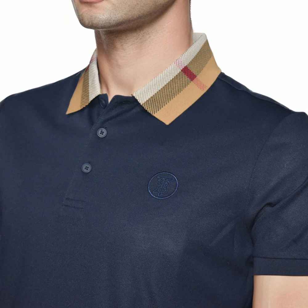 Burberry TB Embossed Logo Navy Blue Premium T-shirt-thumb-2