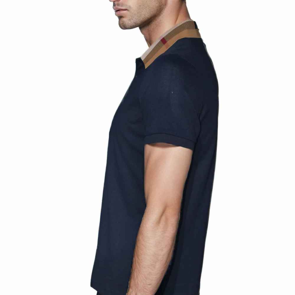 Burberry TB Embossed Logo Navy Blue Premium T-shirt-thumb-3